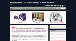 Desktop Screenshot of heathhindman.com