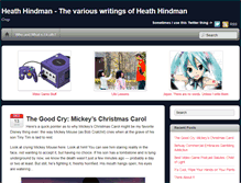 Tablet Screenshot of heathhindman.com
